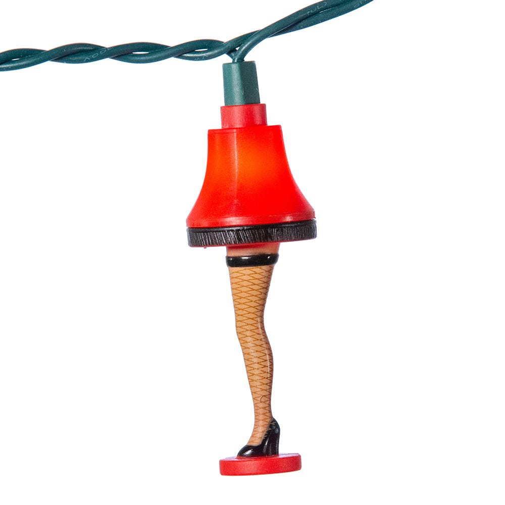 Kurt Adler UL 10-Light A Christmas Story Colorful Leg Lamp Light Set